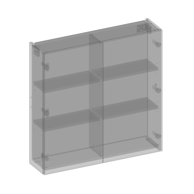 DEVO - MyWay - Szafka wisząca nad zabudowę stelaża podtynkowego, system uchwytowy