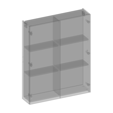 DEVO - MyWay - Szafka wisząca nad zabudowę stelaża podtynkowego, system uchwytowy