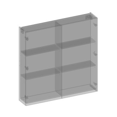 DEVO - MyWay - Szafka wisząca nad zabudowę stelaża podtynkowego, system uchwytowy