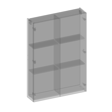 DEVO - MyWay - Szafka wisząca nad zabudowę stelaża podtynkowego, system uchwytowy